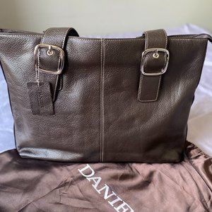 Leather large handbag/lap top bag